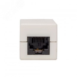 Адаптер проходной TERACOM Cat.5E неэкранированный RJ45-RJ45 белый