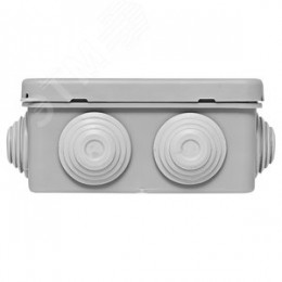 Коробка распределительная КМР-030-031 с крышкой (85х85х40) для прямого монтажа 8 мембр. вводов серая IP55 EKF