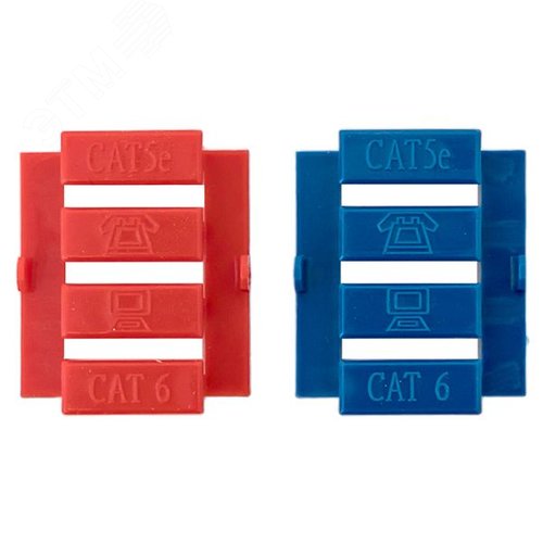 Вставка розеточная TERACOM PRO 45x22.5мм формат Mosaic на 1 модуль Keystone со шторкой и маркером белая