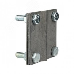 Зажим полоса 40 - прут 10 3 пластины 70x70мм HZ PROxima