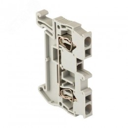 Клемма проходная пружинная ST 2.5 мм2 серая EKF