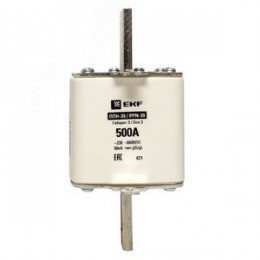 Вставка плавкая ППН-39 630/500А габарит 3