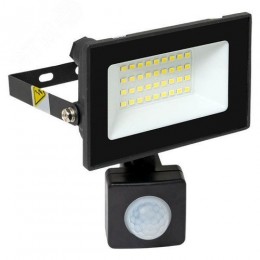 Прожектор светодиодный СДО-3003 с инфракрасным датчиком движения 30 Вт 6500К IP54 LUMA