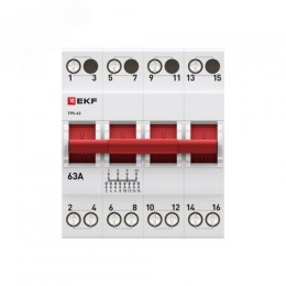 Переключатель трехпозиционный ТПС-63 4P 63А PROxima