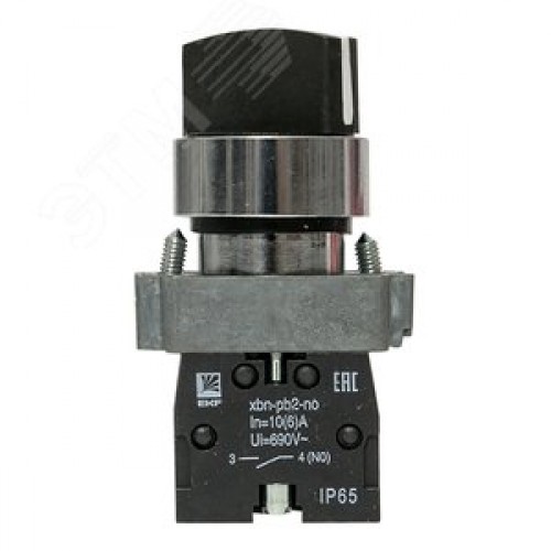 Переключатель BD21 2P короткая ручка NO IP65 PROxima