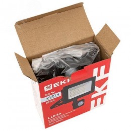 Прожектор светодиодный СДО-3004 с инфракрасным датчиком движения 50 Вт 6500К IP54 LUMA