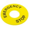 Табличка для кнопок 22 мм EMERGENCY STOP
