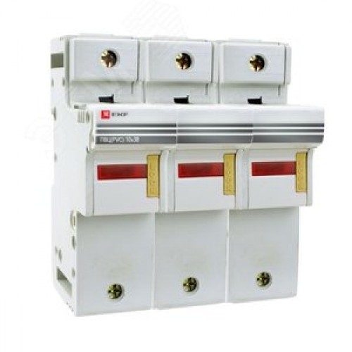 Предохранитель-разъединитель для ПВЦ 10x38 3P (с индикацией)