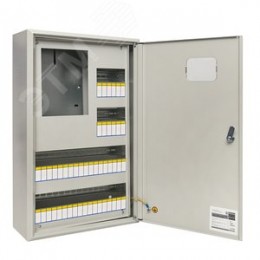 Щит учетно-распределительный навесной ЩРУн-3/48о IP31 однодверный с окном 630х400х160