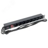 Блок розеток PDU TERACOM PRO 19'' 1U 16А/250В 8 розеток Schuko с выключателем шнур питания длиной 2 метра сечение 3x1.5 мм2 вилка Schuko корпус алюминий черный