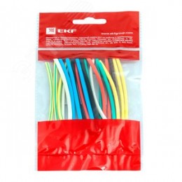 Трубка термоусаживаемая ТУТ нг 2/1 (7 цветов по 3шт) 100мм PROxima