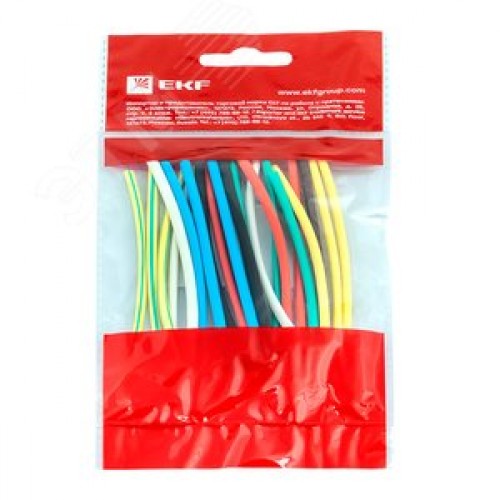 Трубка термоусаживаемая ТУТ нг 2/1 (7 цветов по 3шт) 100мм PROxima