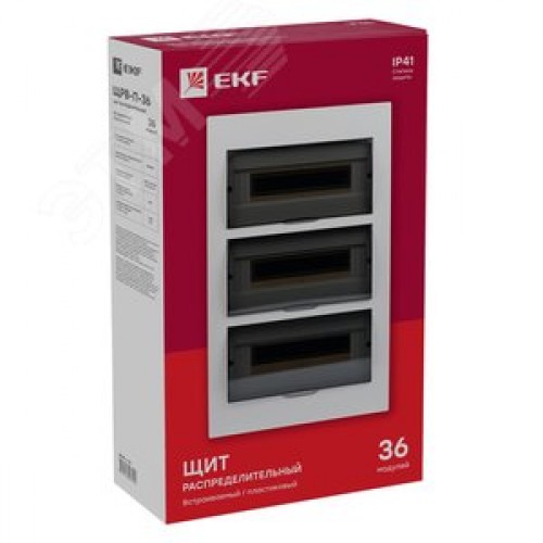 Щит распределительный встраиваемый ЩРв-П-36 IP41 пластиковый