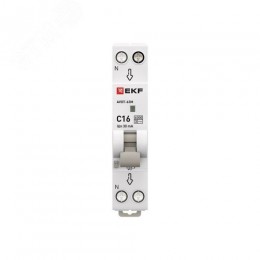 Выключатель автоматический дифференциального тока АВДТ-63М 1P+N (18 м) 16А 30мА характеристика C тип АС электронный 6кА PROXIMA