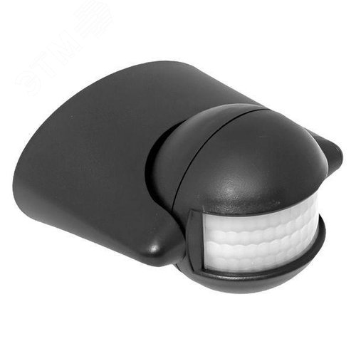 Датчик движения ИК настенный 1200Вт 180 градусов до 12 м IP44 MS-39b черный PROxima