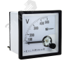 Вольтметр VM-A721 аналоговый на панель 72х72 квадратный вырез 500 В прямое подключение PROxima