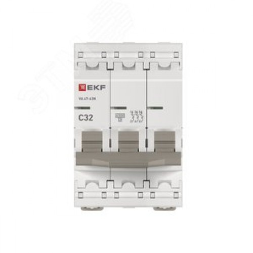 Выключатель автоматический трехполюсный 3P 32А (C) 4.5kA ВА 47-63N M634332C PROXIMA EKF