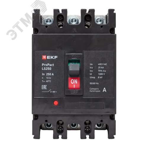 Выключатель автоматический LS250 25кА 3P 250А     ProPact