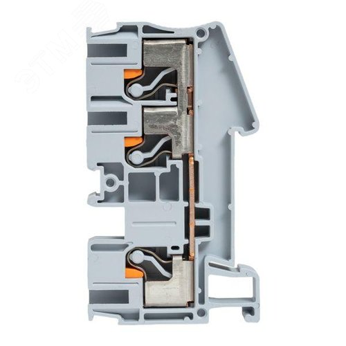 Клемма Push-in 6 мм2 3 вывода серая EKF