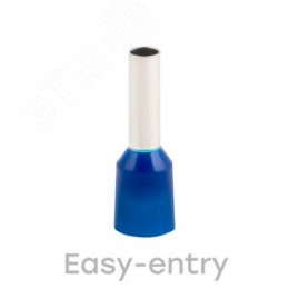 Наконечник штыревой втулочный изолированный НШвИ 2.5-8 (50шт) синий