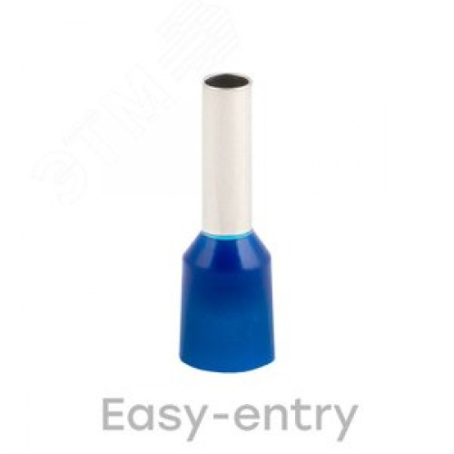 Наконечник штыревой втулочный изолированный НШвИ 2.5-8 (50шт) синий