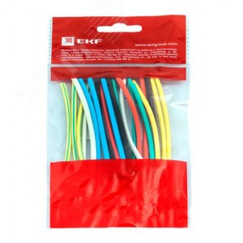 Трубка термоусаживаемая ТУТ нг 4/2 (7 цветов по 3шт) 100мм PROxima