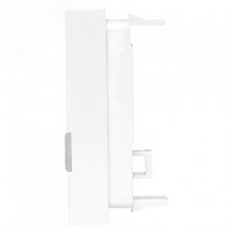 Вставка розеточная TERACOM PRO 45x22.5мм формат Mosaic на 1 модуль Keystone со шторкой и маркером белая