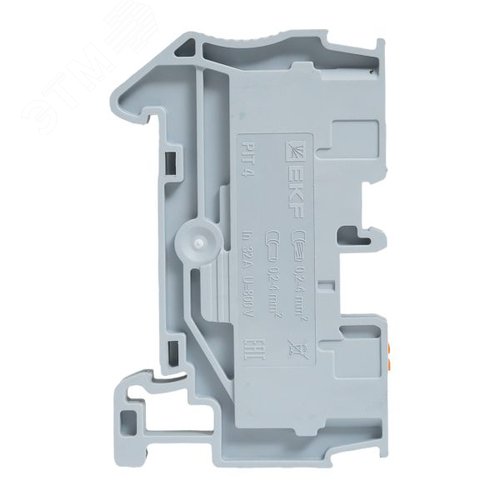 Клемма проходная Push-in 4 мм2 серая EKF