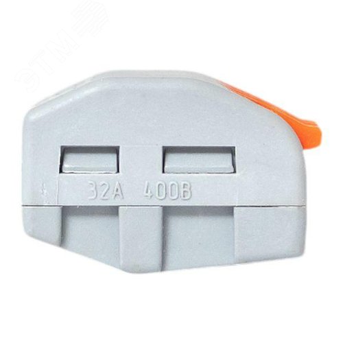 Клемма СМК 222-413 с рычагом 3 отверстия 0,08-2,5(4,0) мм2 EKF