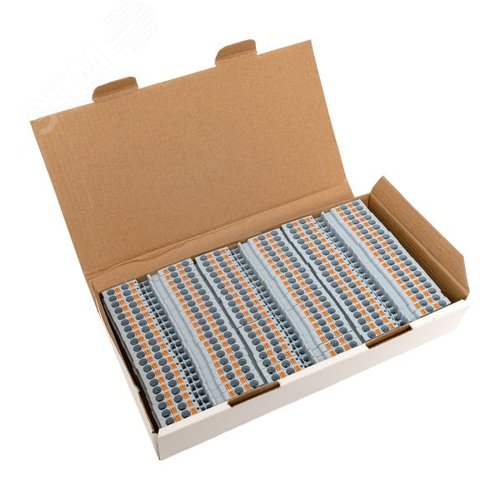 Клемма Push-in 4 мм2 4 вывода серая EKF