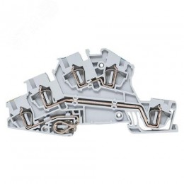 Клемма пружинная трёхуровневая N/L/PE ST 2.5 мм2 5 выводов EKF