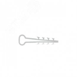 Дюбель-хомут 6х12 полипропилен белый Simple (50шт)