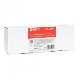 Клемма проходная винтовая UT 2.5 мм2 серая EKF