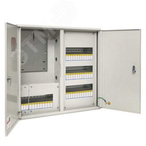 Щит учетно-распределительный навесной ЩРУн-3/48о IP31 двухдверный с окном 580х620х165