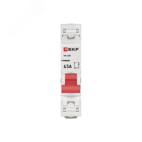 Выключатель нагрузки (ВН) однополюсный 1P 63А ВН-63N S63163 PROXIMA EKF