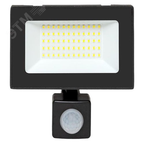 Прожектор светодиодный СДО-3004 с инфракрасным датчиком движения 50 Вт 6500К IP54 LUMA
