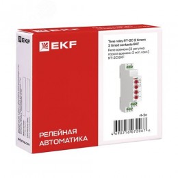 Реле времени RT-2C (2 регулир. порога времени, 2 исп. конт.) PROxima