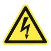 Знак пластик ''Опасность поражения электрическим током (Молния)'' W08 (150х150мм)