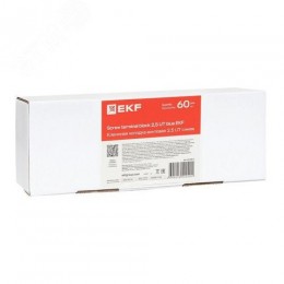 Клемма проходная винтовая UT 2.5 мм2 синяя EKF