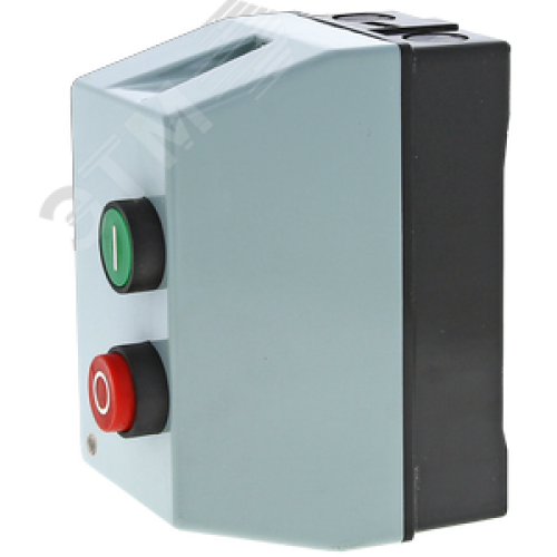 Пускатель магнитный ПМЛ-1230-9А-230В с тепловым реле 7-10А в корпусе IP65, с кнопками Пуск/Стоп, с индикацией