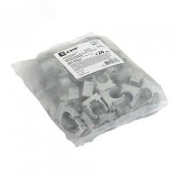 Крепеж-клипса для монтажного пистолета d20 мм серая -Plast