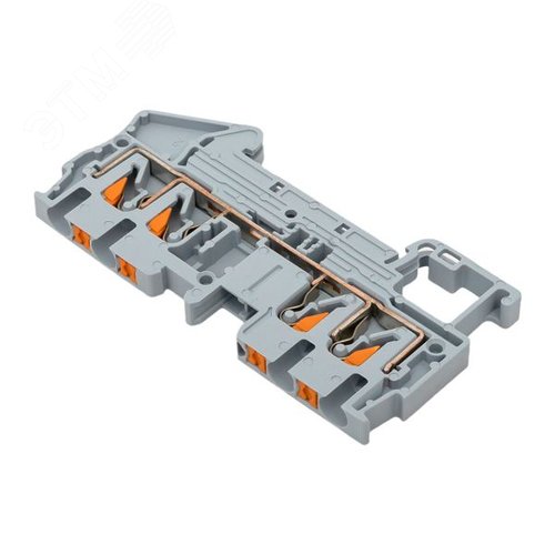 Клемма Push-in 2.5 мм2 4 вывода серая EKF