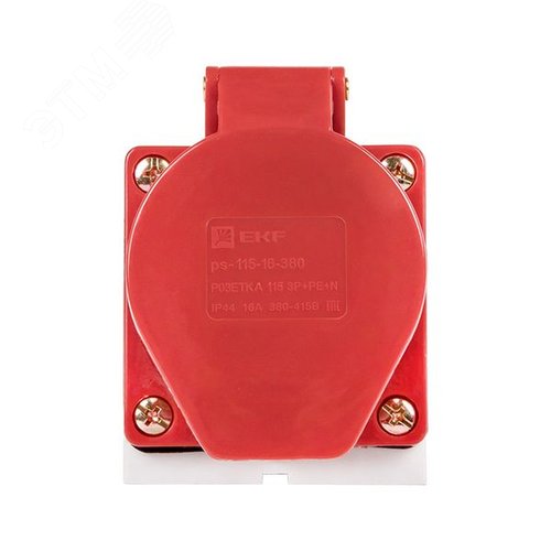 Розетка кабельная 16А 3Р+N+Е IP44 на поверхность 380В