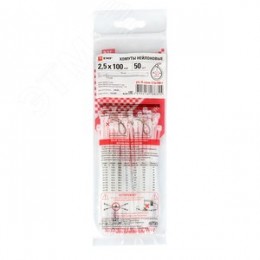 Хомут P6.6 стандартный белый 2.5x100 (100шт) FlexLock PROxima