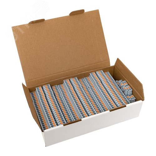 Клемма двухуровневая Push-in 2.5 мм2 4 вывода серая EKF