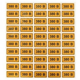 Наклейка ''380В'' 20х40мм
