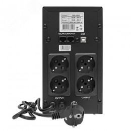 Источник бесперебойного питания E-Power SSW200 2000 ВА 1200Вт, 4хSchuko, USB ,R45
