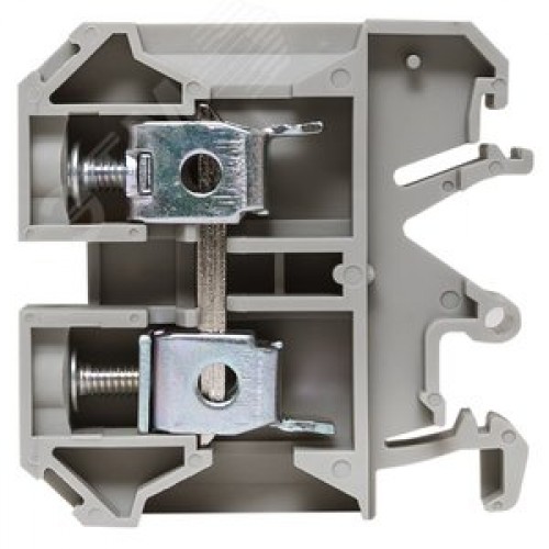 Клемма проходная винтовая JXB 10 мм2 серая EKF