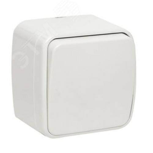 Выключатель Минск 1-клавишный ОП 10А белый