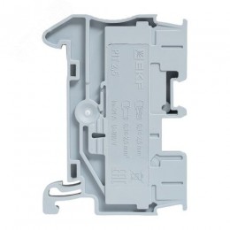 Клемма проходная Push-in 2.5 мм2 серая EKF